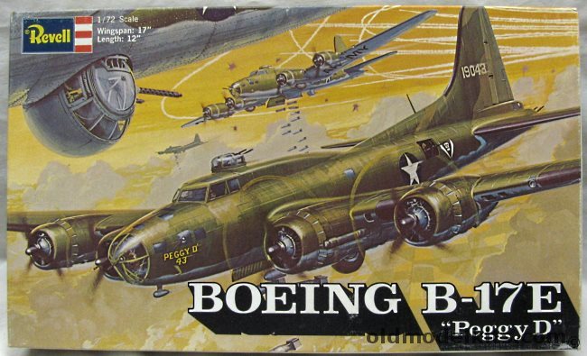 Revell 1/72 B-17E Flying Fortress Peggy D, H228 plastic model kit